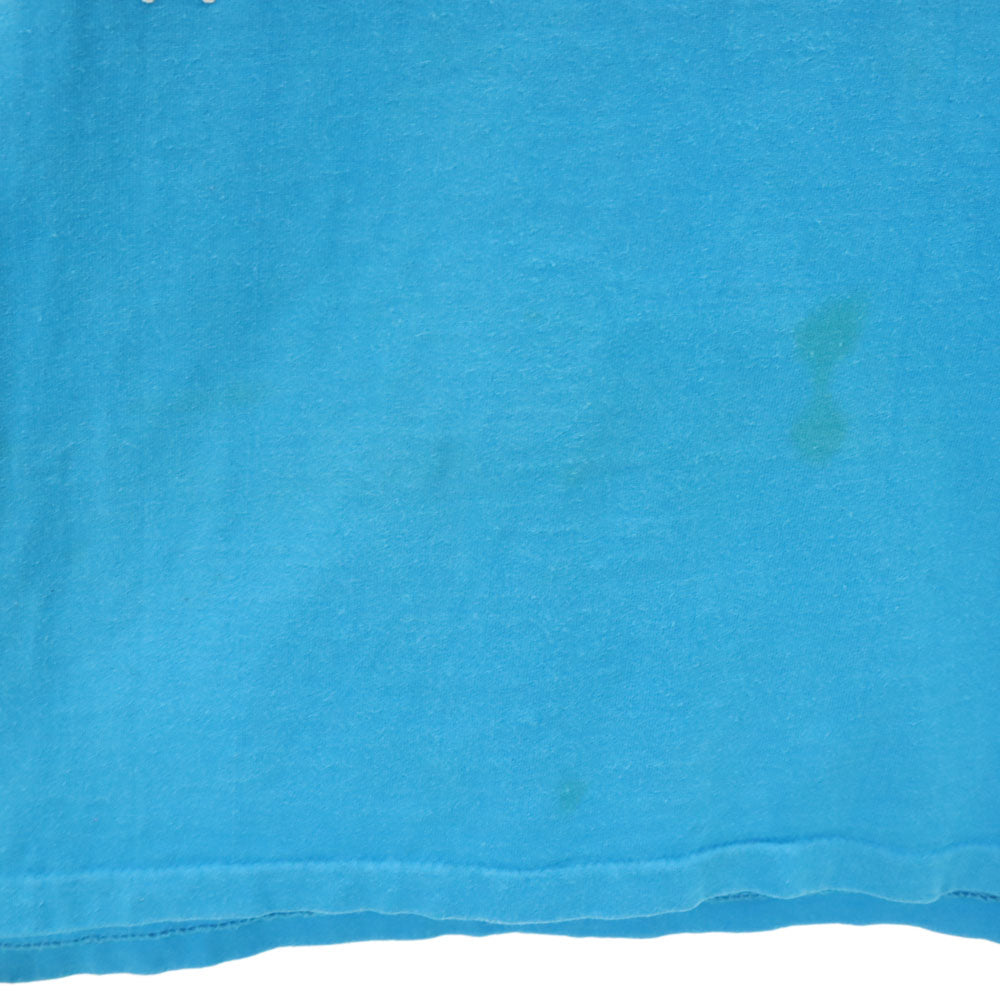 anbil アンビル 90s USA製 花 プリント 半袖 Tシャツ XL ブルー系 オールド ヴィンテージ メンズ