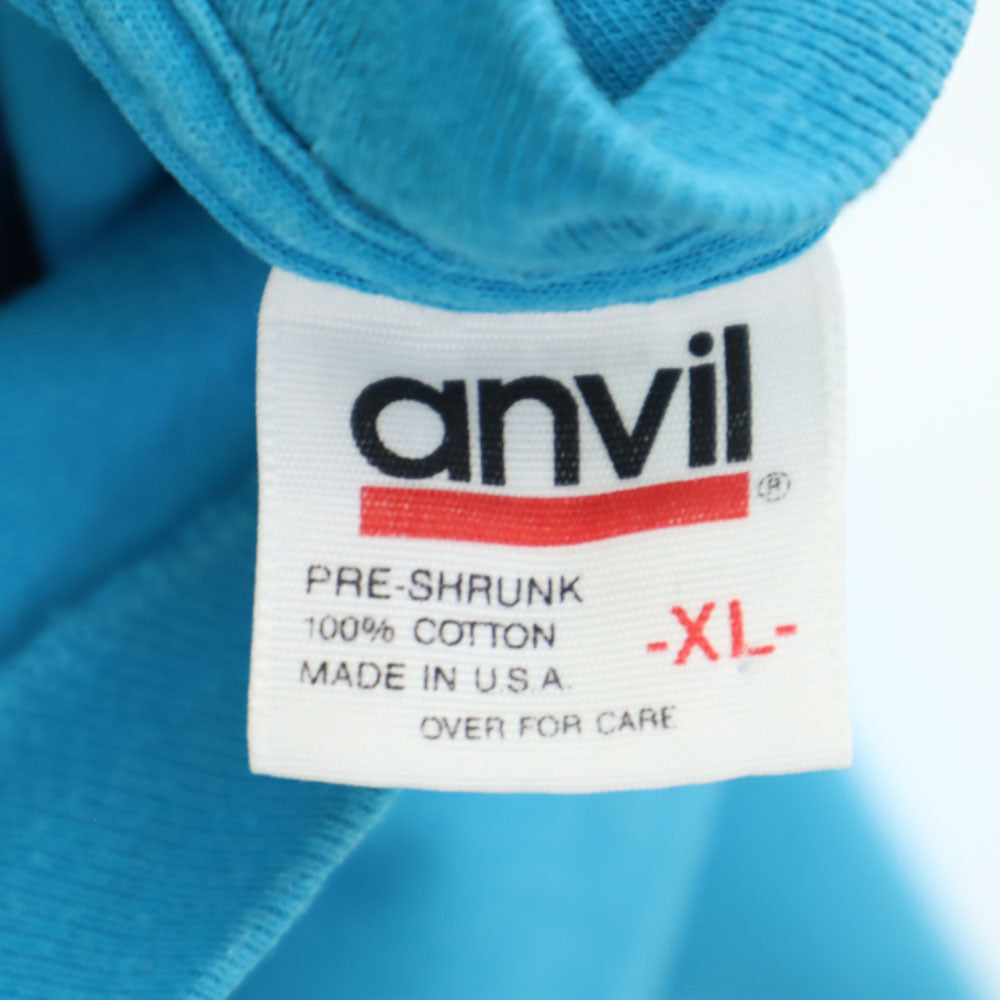 anbil アンビル 90s USA製 花 プリント 半袖 Tシャツ XL ブルー系 オールド ヴィンテージ メンズ