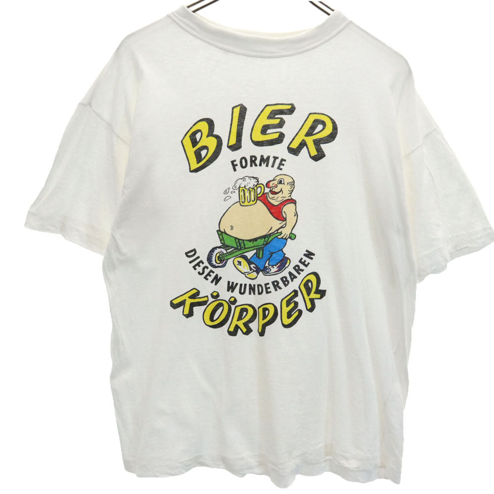 90s BIER KORPER 半袖 シングルステッチ Tシャツ ホワイト オールド ヴィンテージ メンズ