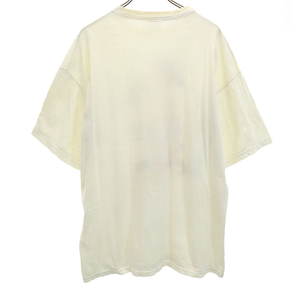 イラスト プリント 半袖 Tシャツ アイボリー系 メンズ