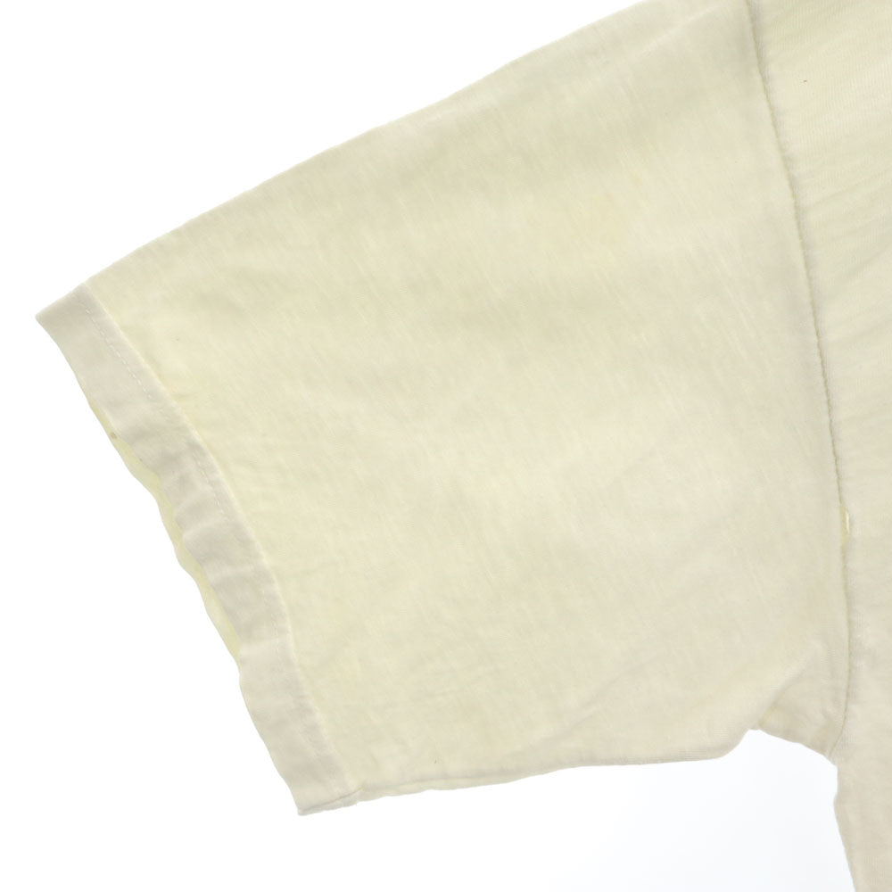 イラスト プリント 半袖 Tシャツ アイボリー系 メンズ