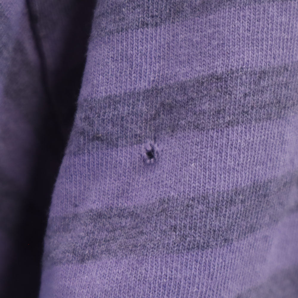 TSi 90s USA製 ボーダー柄 半袖 シングルステッチ Tシャツ M パープル オールド ヴィンテージ メンズ