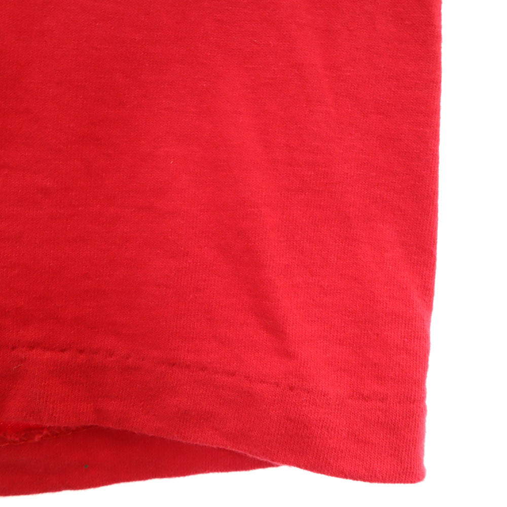 L.A.T 90s USA製 バイカラー 半袖 シングルステッチ Tシャツ L レッド オールド ヴィンテージ メンズ