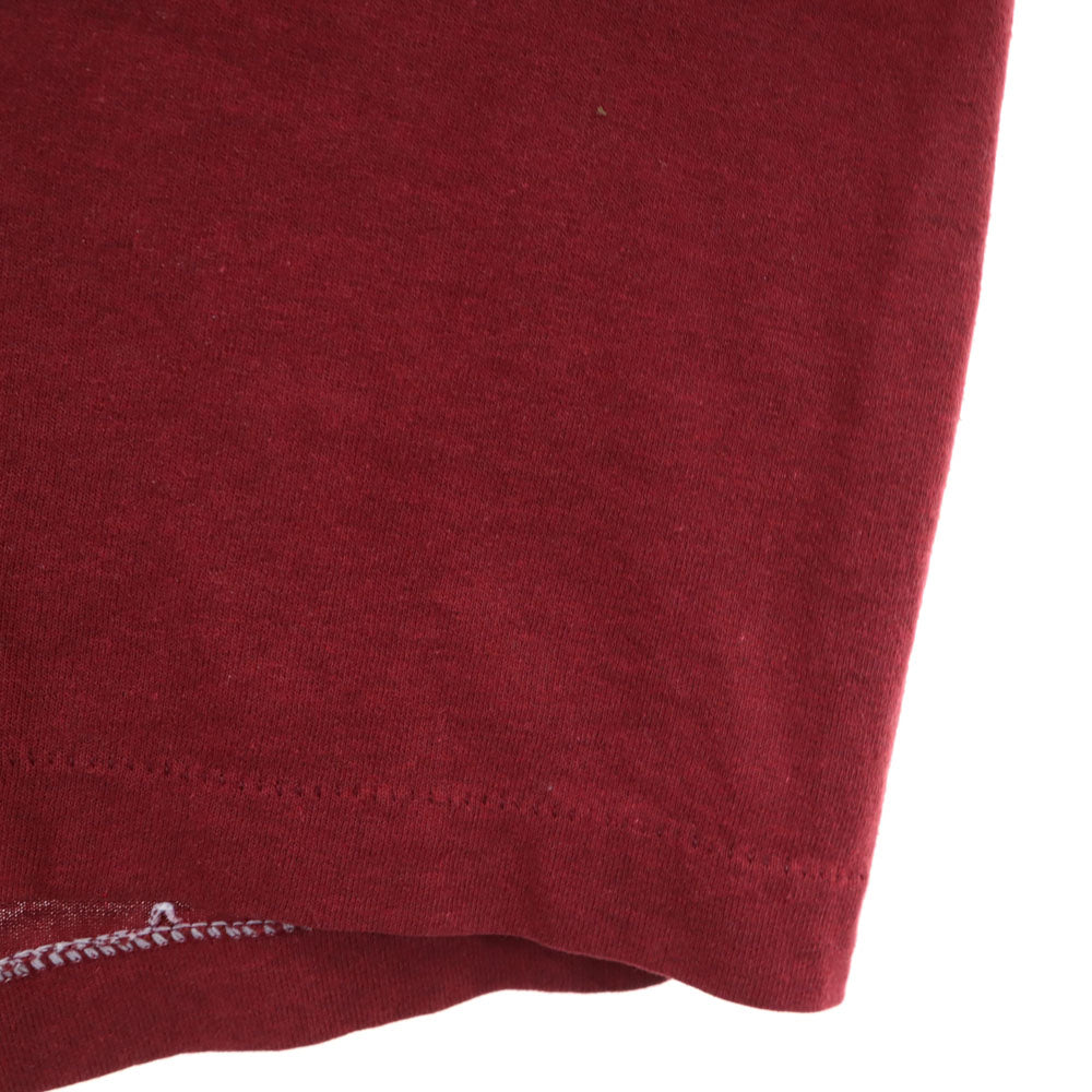 JERZEES ジャージーズ 80s USA製 半袖 シングルステッチ Tシャツ L ボルドー BY RUSSELL オールド ヴィンテージ メンズ