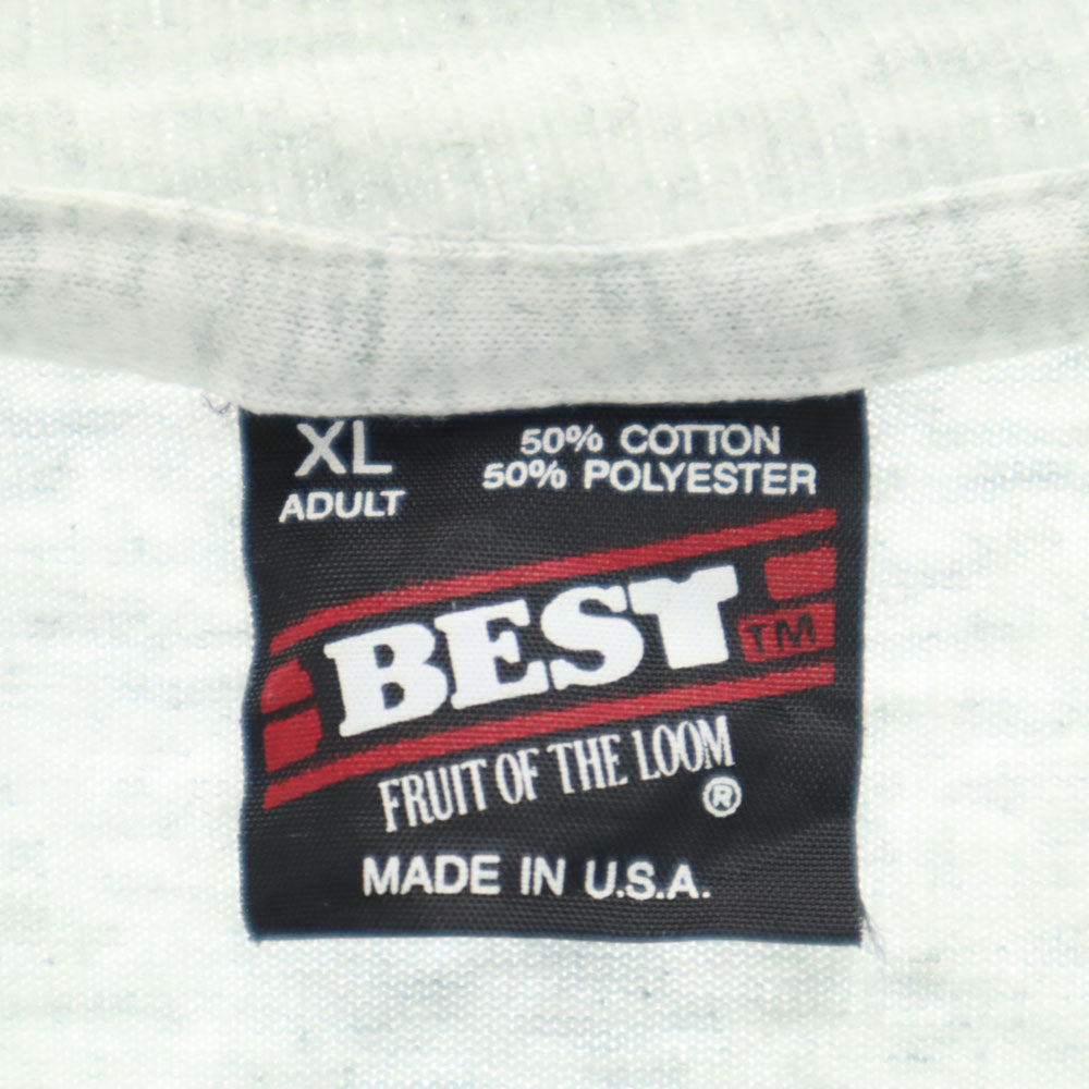 フルーツオブザルーム 90s USA製 CSC 半袖 Tシャツ XL グレー FRUIT OF THE LOOM BEST シングルステッチ オールド ヴィンテージ メンズ