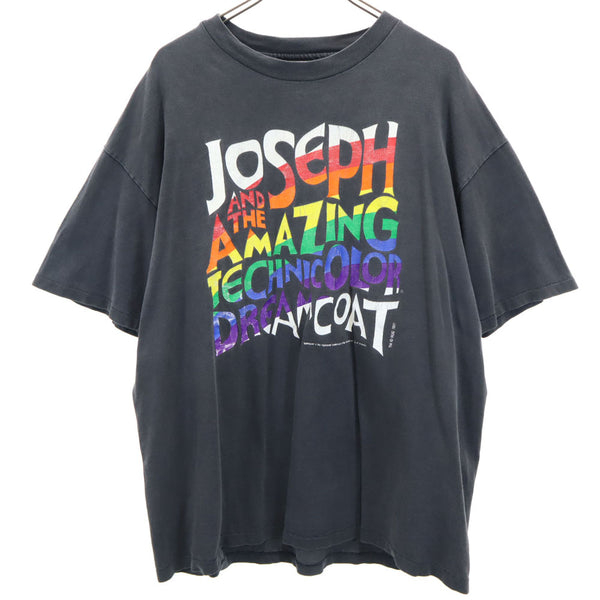 ヘインズ 90s 半袖 シングルステッチ Tシャツ XL チャコールグレー Hanes ヘビーウェイト Joseph and the Amazing Technicolor Dreamcoat オールド ヴィンテージ メンズ