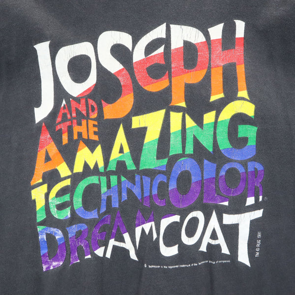 ヘインズ 90s 半袖 シングルステッチ Tシャツ XL チャコールグレー Hanes ヘビーウェイト Joseph and the Amazing Technicolor Dreamcoat オールド ヴィンテージ メンズ