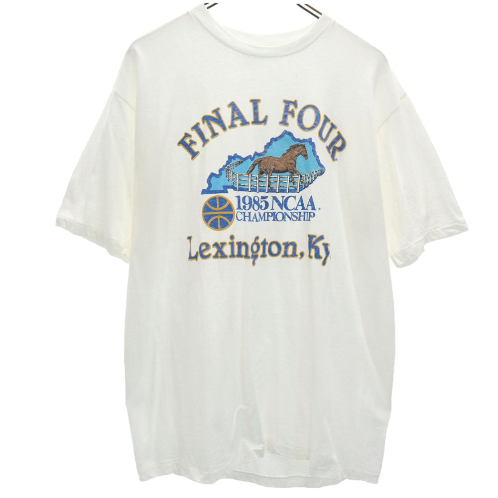 ARTEX アルテックス 70s 80s USA製 NCAA 1985 チャンピオンシップ 半袖 Tシャツ XL ホワイト シングルステッチ オールド ヴィンテージ メンズ