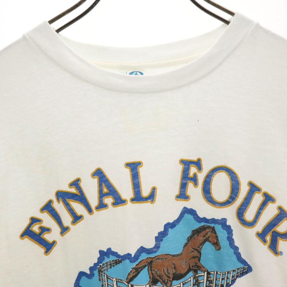 ARTEX アルテックス 70s 80s USA製 NCAA 1985 チャンピオンシップ 半袖 Tシャツ XL ホワイト シングルステッチ オールド ヴィンテージ メンズ