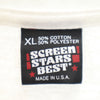 スクリーンスターズベスト 90s USA製 半袖 シングルステッチ Tシャツ XL ホワイト SCREEN STARS BEST オールド ヴィンテージ メンズ