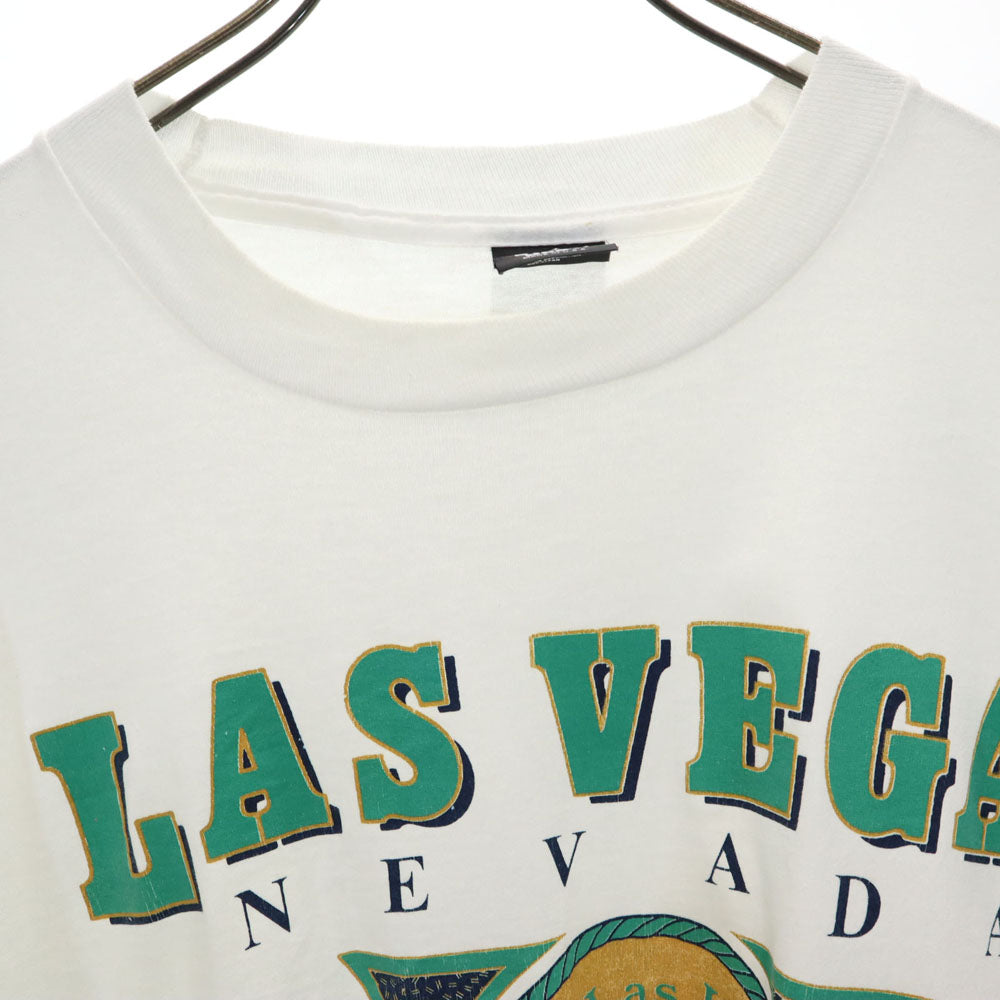 スクリーンスターズベスト 90s USA製 ラスベガス 半袖 Tシャツ XXL ホワイト SCREEN STARS BEST シングルステッチ LAS VEGAS ビッグサイズ オールド ヴィンテージ メンズ