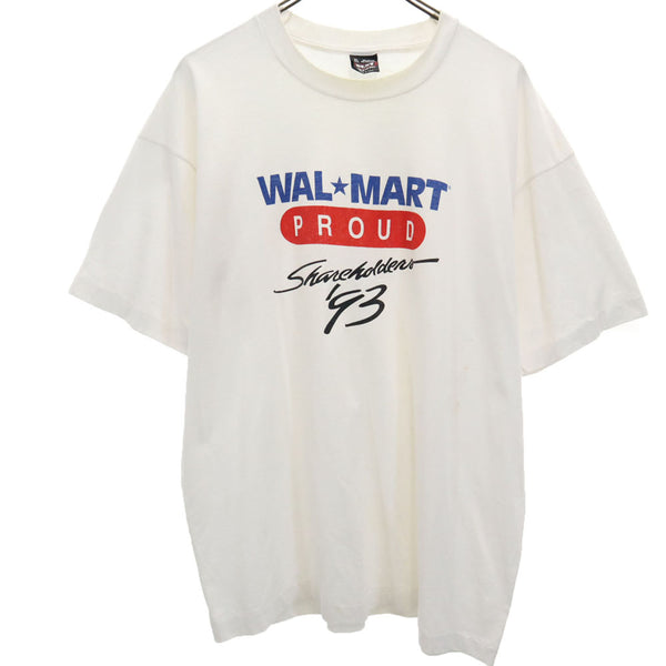 フルーツオブザルーム 90s USA製 ウォルマート 半袖 Tシャツ XL ホワイト FRUIT OF THE LOOM BEST シングルステッチ WAL MART オールド ヴィンテージ メンズ