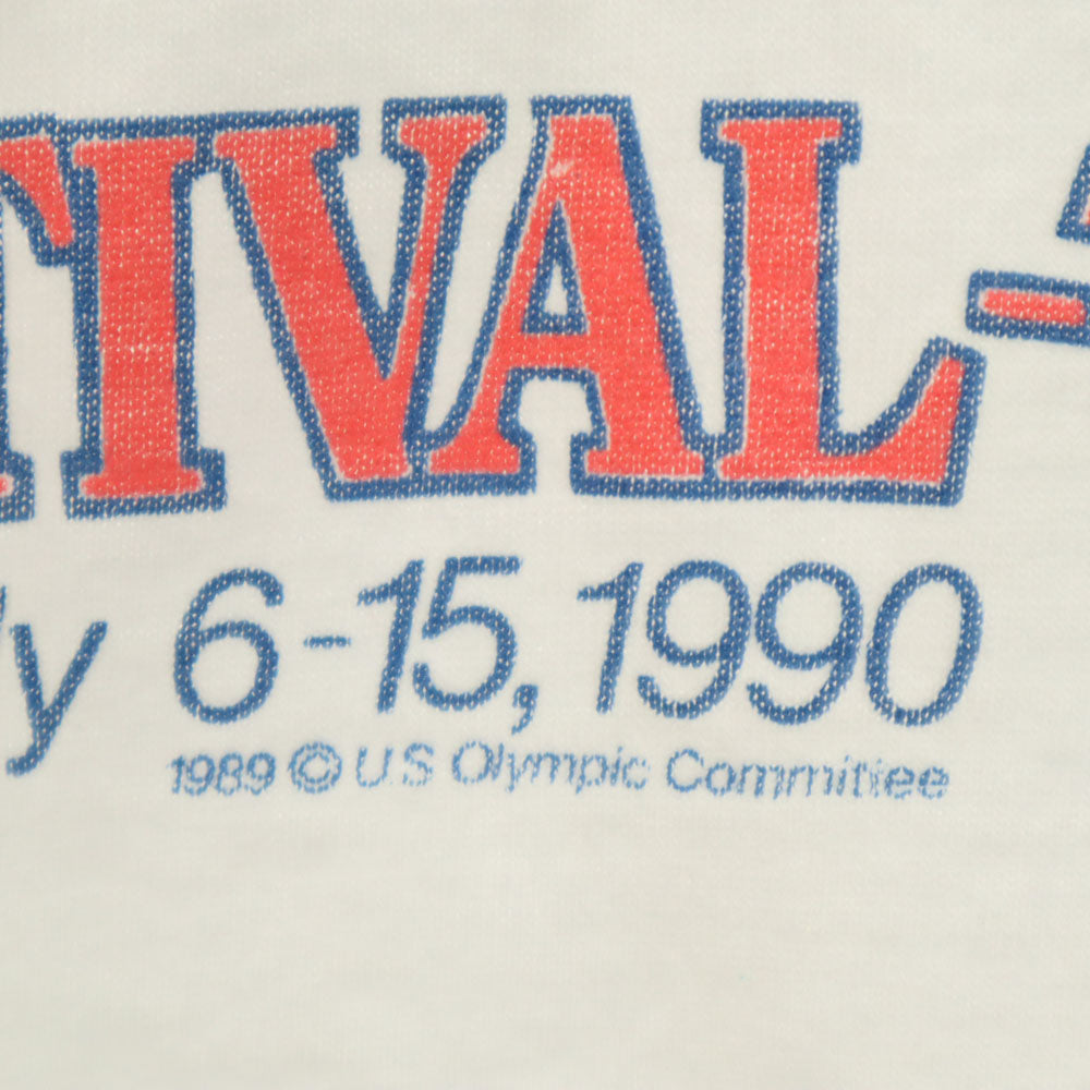 OLD オールド 80s TWIN CITIES 半袖 シングルステッチ Tシャツ アイボリー系 ヴィンテージ メンズ