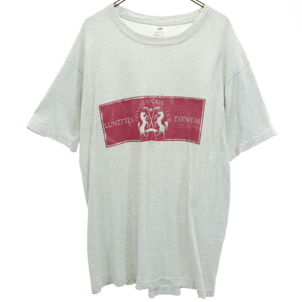 FRUIT OF THE LOOM フルーツオブザルーム 90s USA製 半袖 シングルステッチ Tシャツ XL ライトグレー オールド ヴィンテージ メンズ