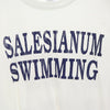 ヘインズ 90s SALESIANUM SWIMMING 半袖 シングルステッチ Tシャツ L ホワイト Hanes オールド ヴィンテージ メンズ