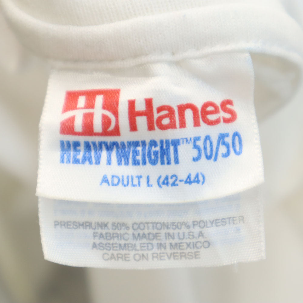Hanes ヘインズ 90s SALESIANUM SWIMMING 半袖 シングルステッチ Tシャツ L ホワイト オールド ヴィンテージ メンズ
