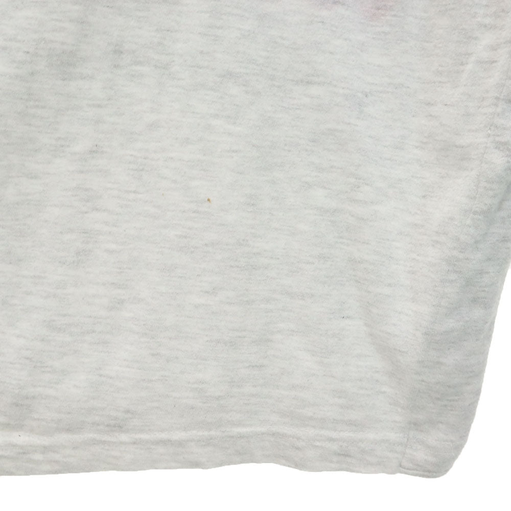 マイアミ 90s ネイティブプリント 半袖 シングルステッチ Tシャツ XL ライトグレー オールド ヴィンテージ メンズ