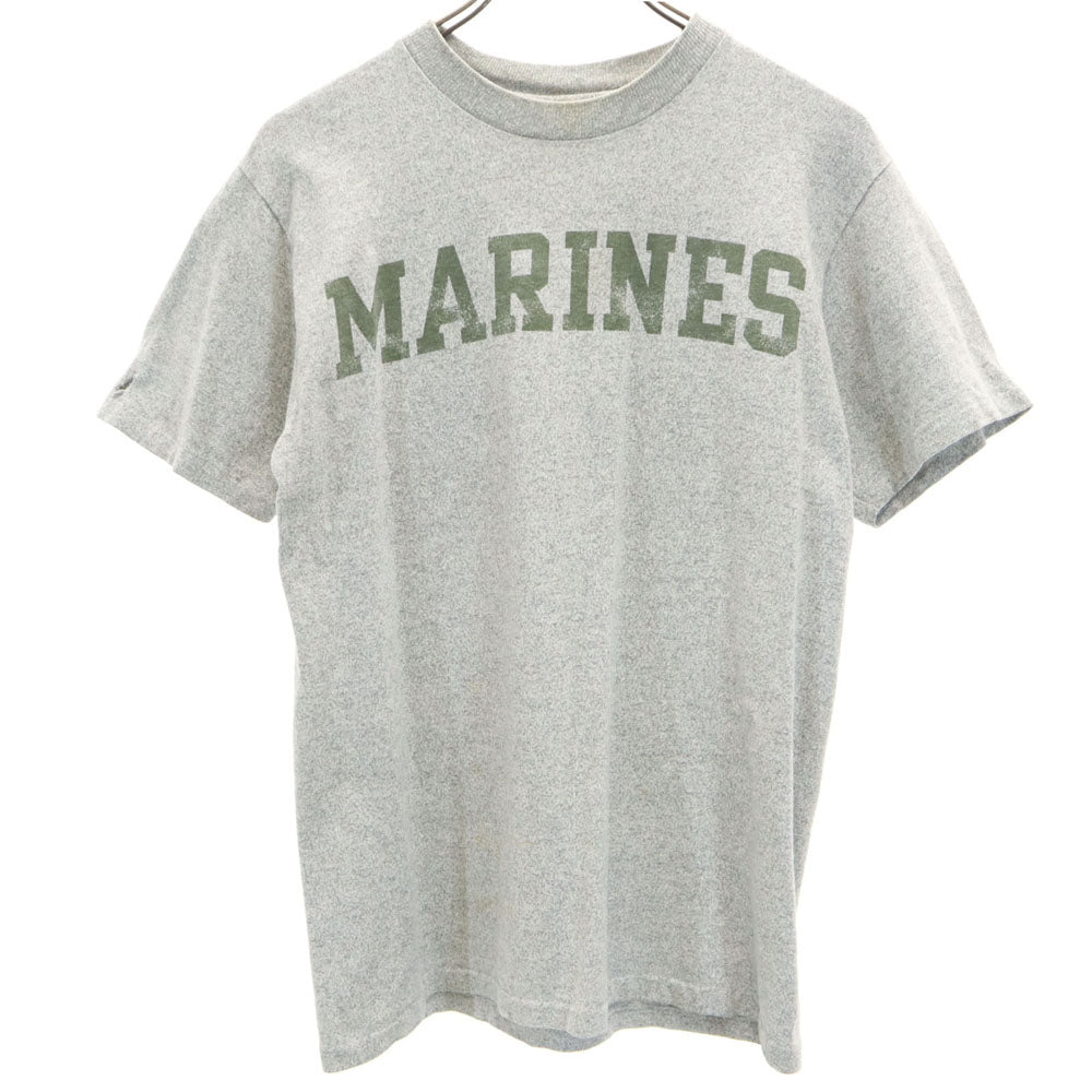 コットンエクスチェンジ 90s USA製 MARINES 半袖 Tシャツ S グレー シングルステッチ オールド ヴィンテージ メンズ
