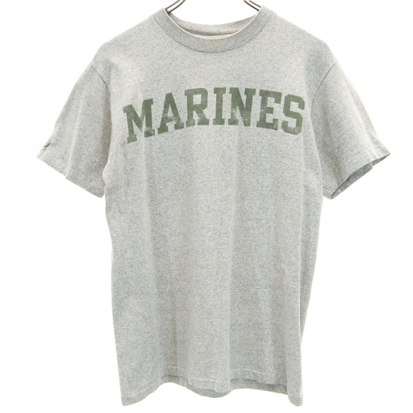 コットンエクスチェンジ 90s USA製 MARINES 半袖 Tシャツ S グレー The Cotton Exchange シングルステッチ オールド ヴィンテージ メンズ