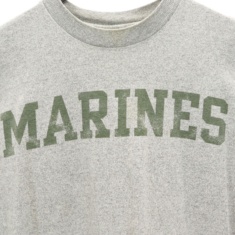 コットンエクスチェンジ 90s USA製 MARINES 半袖 Tシャツ S グレー シングルステッチ オールド ヴィンテージ メンズ