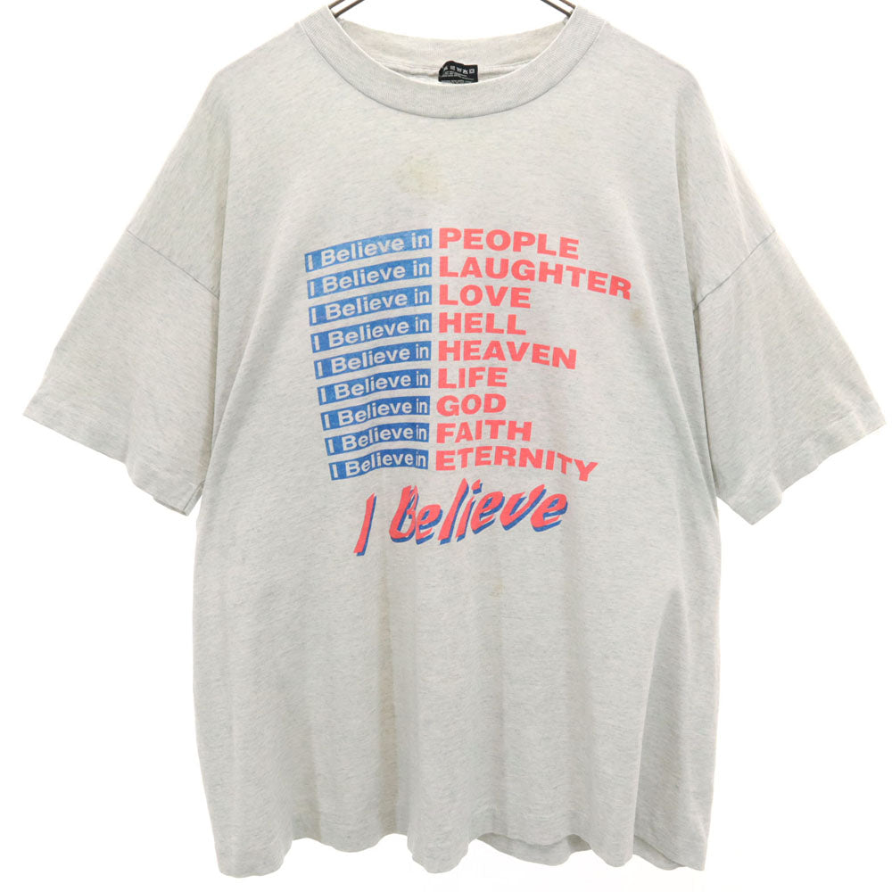 フルーツオブザルーム 90s USA製 半袖 シングルステッチ Tシャツ XXL グレー FRUIT OF THE LOOM BEST ビッグサイズ オールド ヴィンテージ メンズ