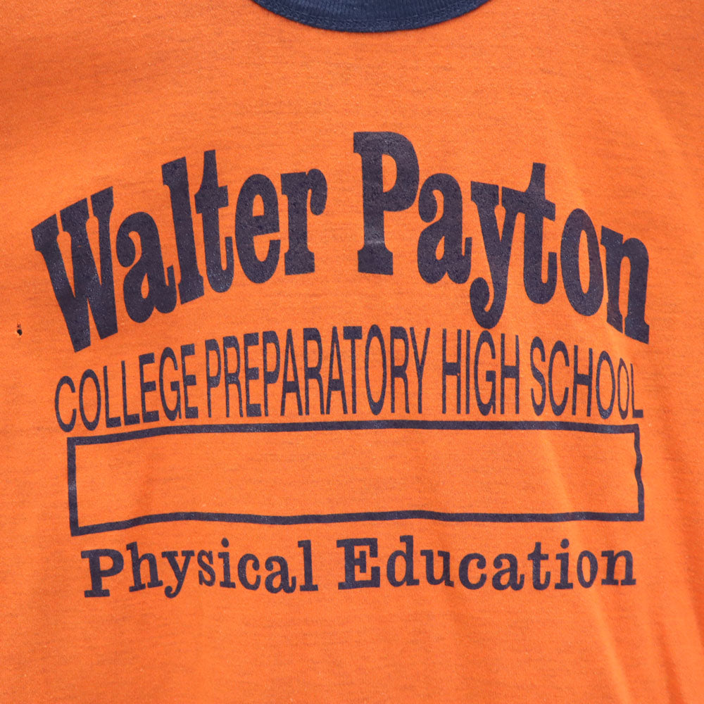 OLD オールド 80s カレッジプリント 半袖 リバーシブル Tシャツ オレンジ オールド ヴィンテージ メンズ