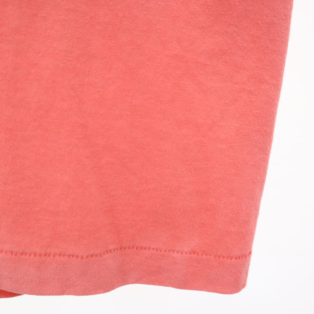 Hanes ヘインズ 90s USA製 ネイティブプリント 半袖 シングルステッチ Tシャツ XL コーラルピンク系 オールド ヴィンテージ メンズ