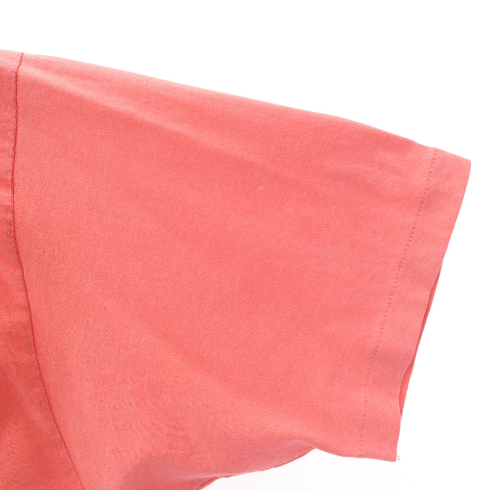 Hanes ヘインズ 90s USA製 ネイティブプリント 半袖 シングルステッチ Tシャツ XL コーラルピンク系 オールド ヴィンテージ メンズ