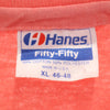 ヘインズ 90s USA製 ネイティブプリント 半袖 シングルステッチ Tシャツ XL コーラルピンク系 Hanes オールド ヴィンテージ メンズ