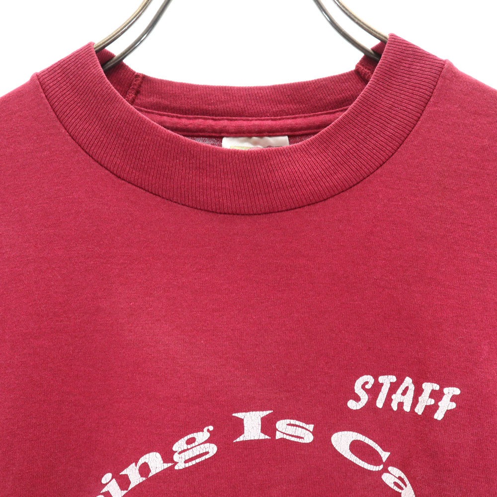 FRUIT OF THE LOOM フルーツオブザルーム 90s USA製 半袖 シングルステッチ Tシャツ M ボルドー BEST オールド ヴィンテージ メンズ