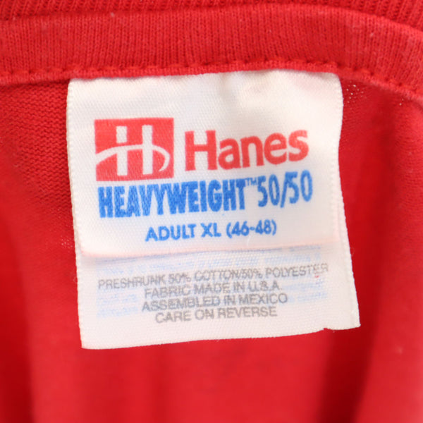 ヘインズ 90s 半袖 Tシャツ XL レッド Hanes JC Penney オールド ヴィンテージ メンズ