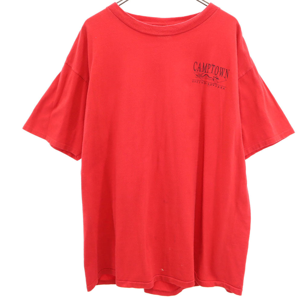 ONEITA オニータ 90s バックプリント 半袖 シングルステッチ Tシャツ XL レッド POWER-T オールド ヴィンテージ メンズ