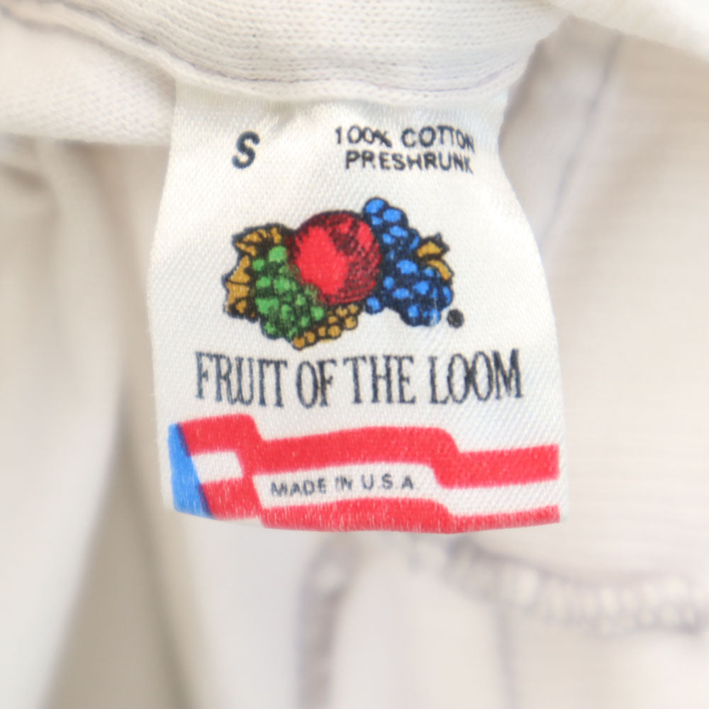 FRUIT OF THE LOOM フルーツオブザルーム 90s USA製 半袖 シングルステッチ Tシャツ S ホワイト フィッシュ オールド ヴィンテージ メンズ