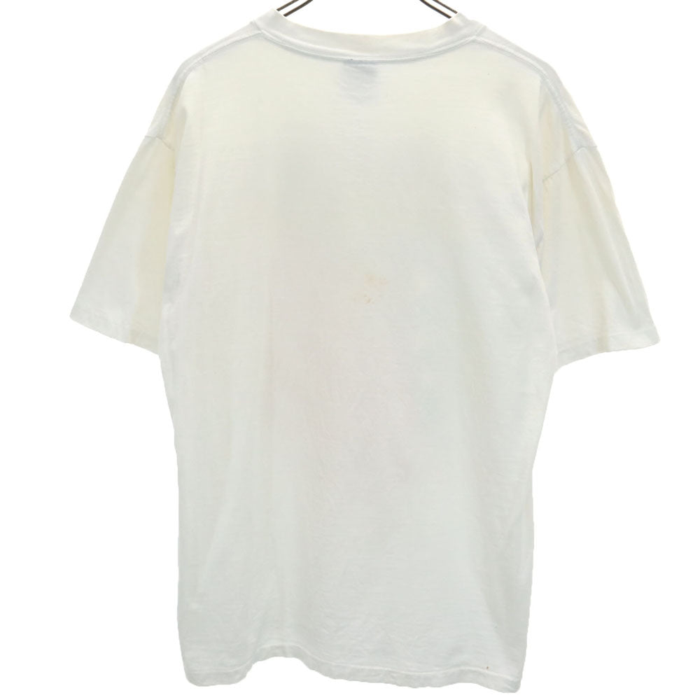 ONEITA オニータ 90s USA製 星条旗 半袖 Tシャツ XL ホワイト POWER-T シングルステッチ オールド ヴィンテージ メンズ