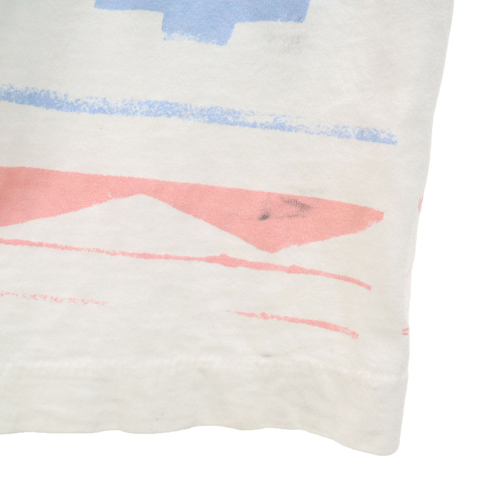 INDIAN SKIN 90s 半袖 シングルステッチ Tシャツ ONE SIZE ホワイト オールド ヴィンテージ メンズ