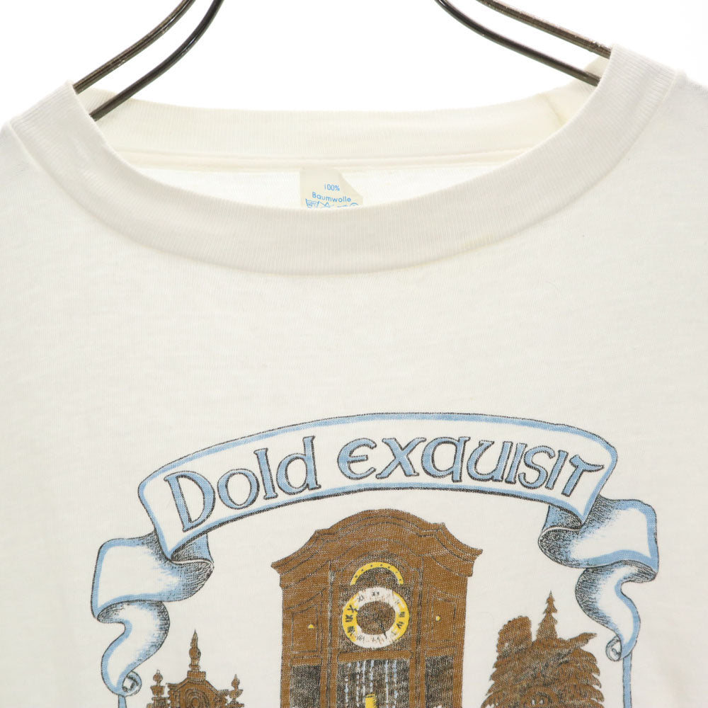 OLD オールド 90s プリント 半袖 シングルステッチ Tシャツ XXL ホワイト ビッグサイズ ヴィンテージ メンズ