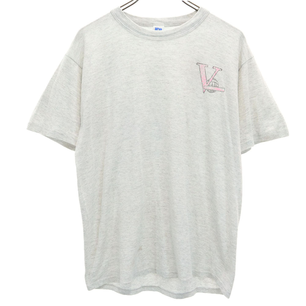 RUSSELL ATHLETIC ラッセルアスレチック 90s USA製 半袖 シングルステッチ Tシャツ L グレー バレーボール オールド ヴィンテージ メンズ