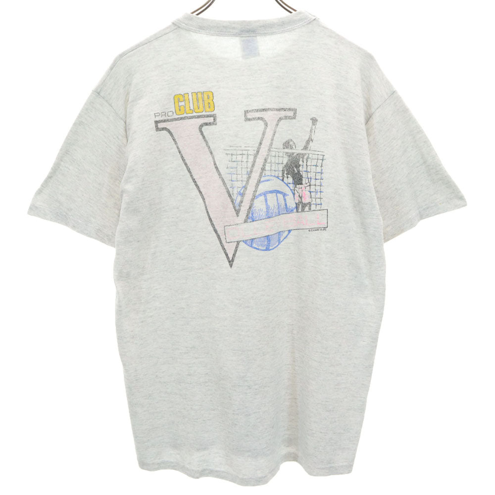 RUSSELL ATHLETIC ラッセルアスレチック 90s USA製 半袖 シングルステッチ Tシャツ L グレー バレーボール オールド ヴィンテージ メンズ