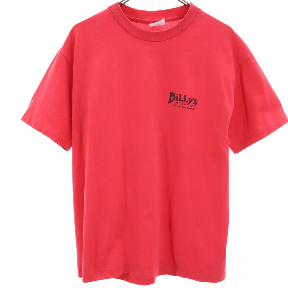 Hanes ヘインズ 90s 半袖 シングルステッチ Tシャツ L レッド オールド ヴィンテージ メンズ