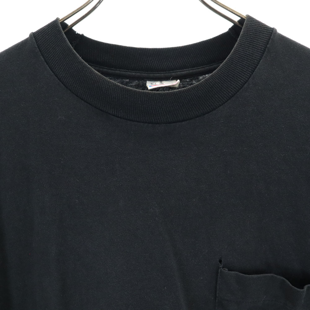 FRUIT OF THE LOOM フルーツオブザルーム 90s USA製 バックプリント 半袖 AMF Tシャツ XL ブラック シングルステッチ オールド ヴィンテージ メンズ