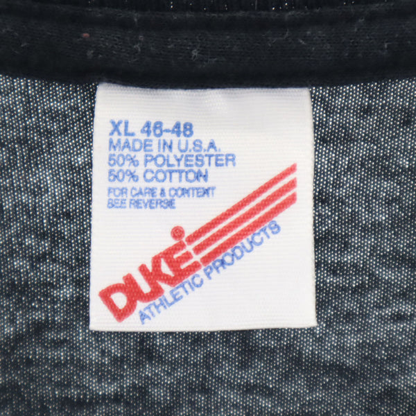 デューク 90s USA製 半袖 シングルステッチ Tシャツ XL 黒系 DUKE ATHLETIC PRODUCTS オールド ヴィンテージ メンズ