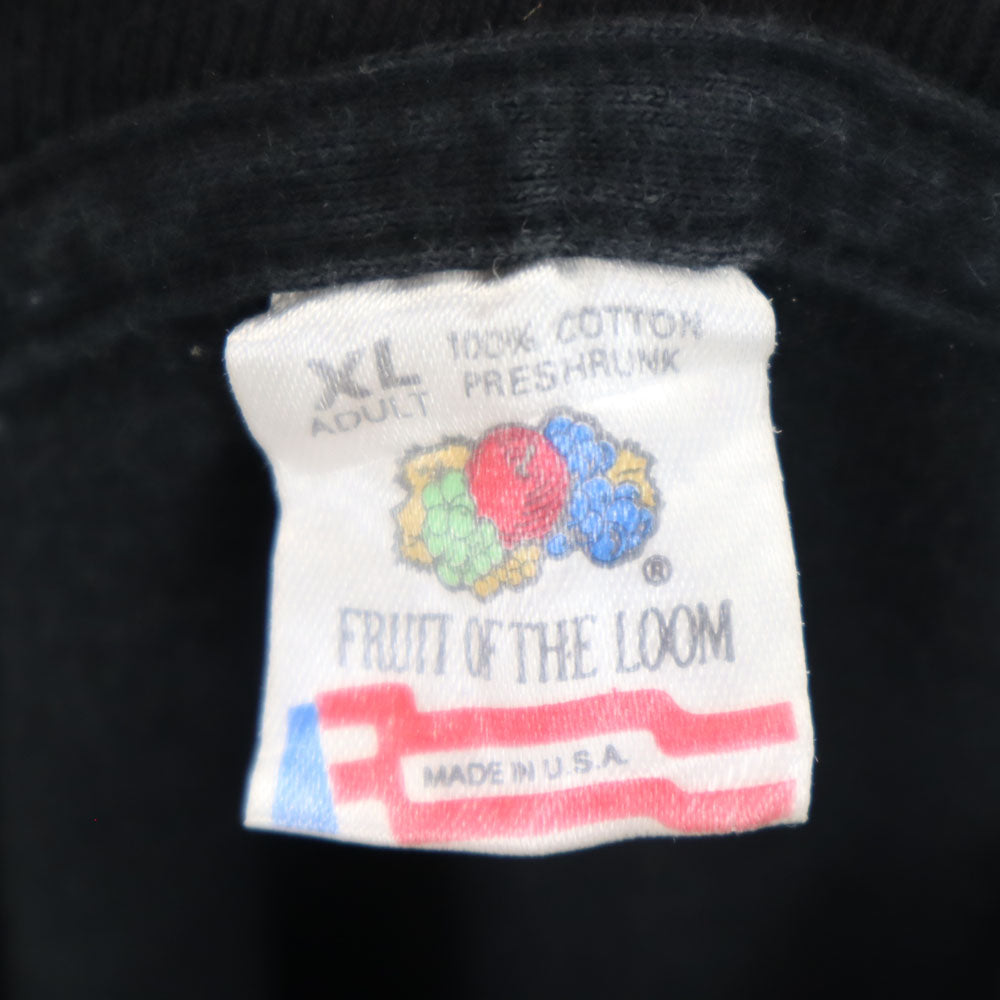 FRUIT OF THE LOOM フルーツオブザルーム 90s USA製 半袖 Tシャツ XL 黒 メンズ