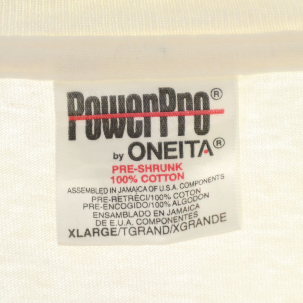 パワープロ バイ オニータ 90s 半袖 シングルステッチ Tシャツ XL ホワイト オールド ヴィンテージ メンズ