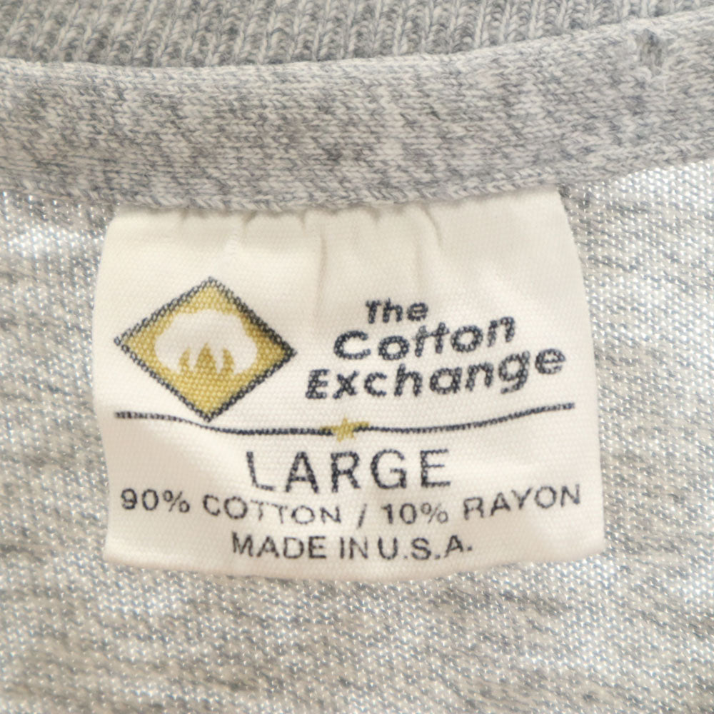 コットンエクスチェンジ 90s USA製 半袖 シングルステッチ Tシャツ L グレー オールド ヴィンテージ メンズ