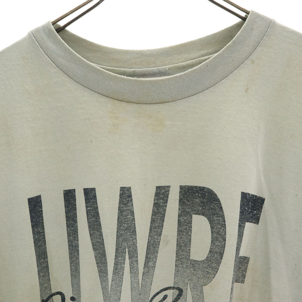 Hanes ヘインズ 90s 半袖 シングルステッチ Tシャツ XL グリーングレー系 オールド ヴィンテージ メンズ