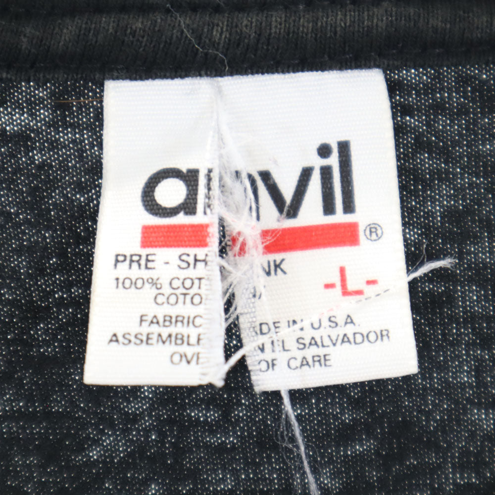 anvil アンヴィル 90s ネイティブプリント 半袖 シングルステッチ Tシャツ L ブラック オールド ヴィンテージ メンズ