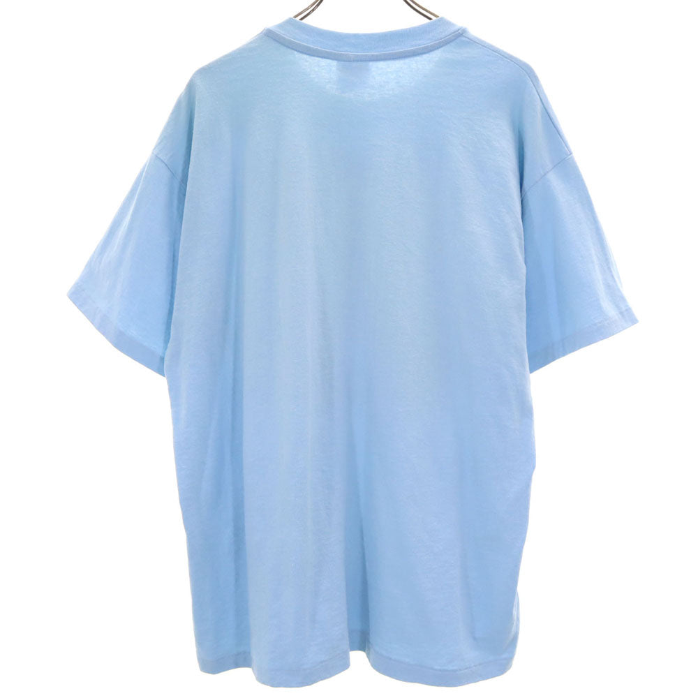 Hanes ヘインズ 90s USA製 半袖 シングルステッチ Tシャツ XL 水色系 オールド ヴィンテージ メンズ