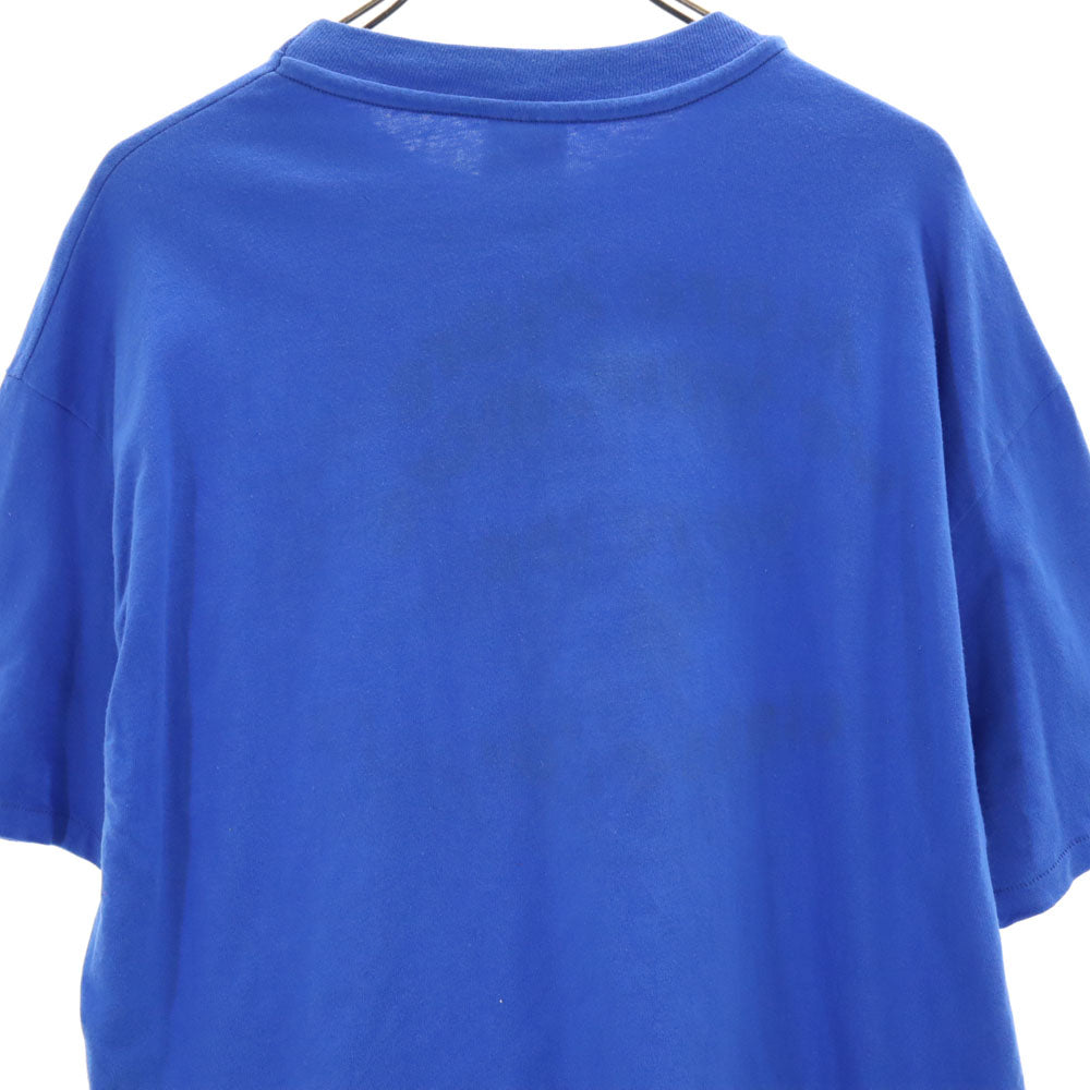 Hanes ヘインズ 90s USA製 半袖 シングルステッチ Tシャツ XL ブルー BEEFY-T オールド ヴィンテージ メンズ