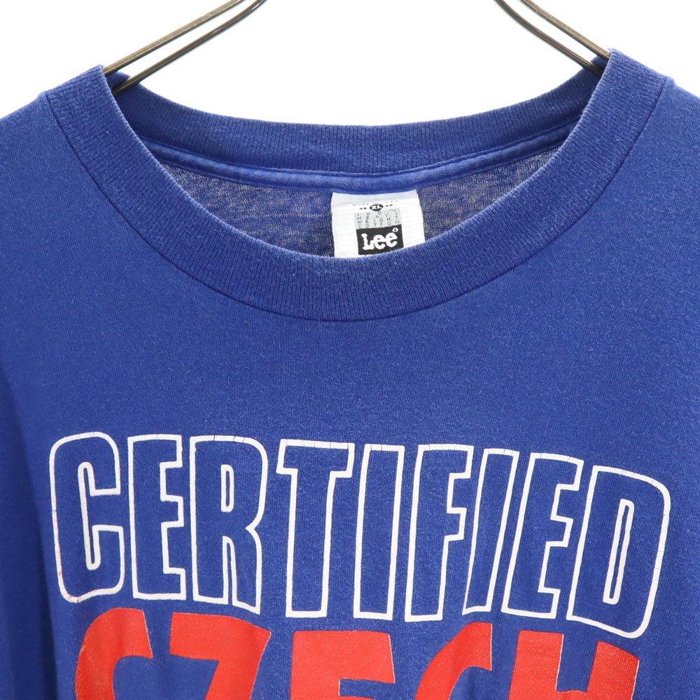 Lee リー 90s USA製 半袖 シングルステッチ Tシャツ XL 青紺 オールド ヴィンテージ メンズ