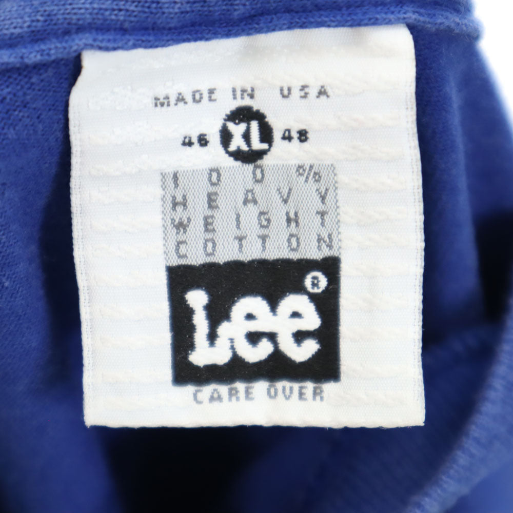 Lee リー 90s USA製 半袖 シングルステッチ Tシャツ XL 青紺 オールド ヴィンテージ メンズ